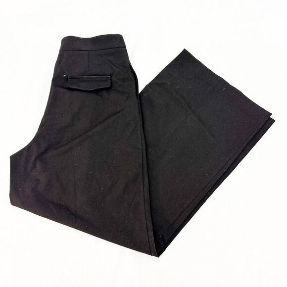 Zara Black Wide Leg Pleated Front Slacks SZ L NWT - Picture 8 of 8